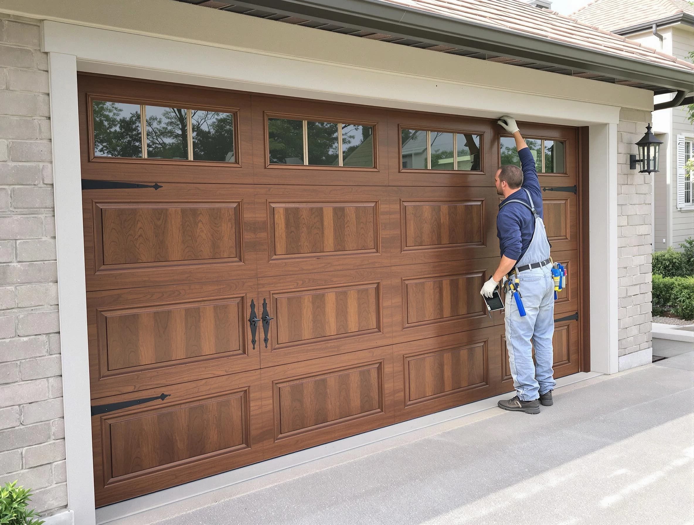 Custom garage door showcase by Carteret Garage Door Repair in Carteret