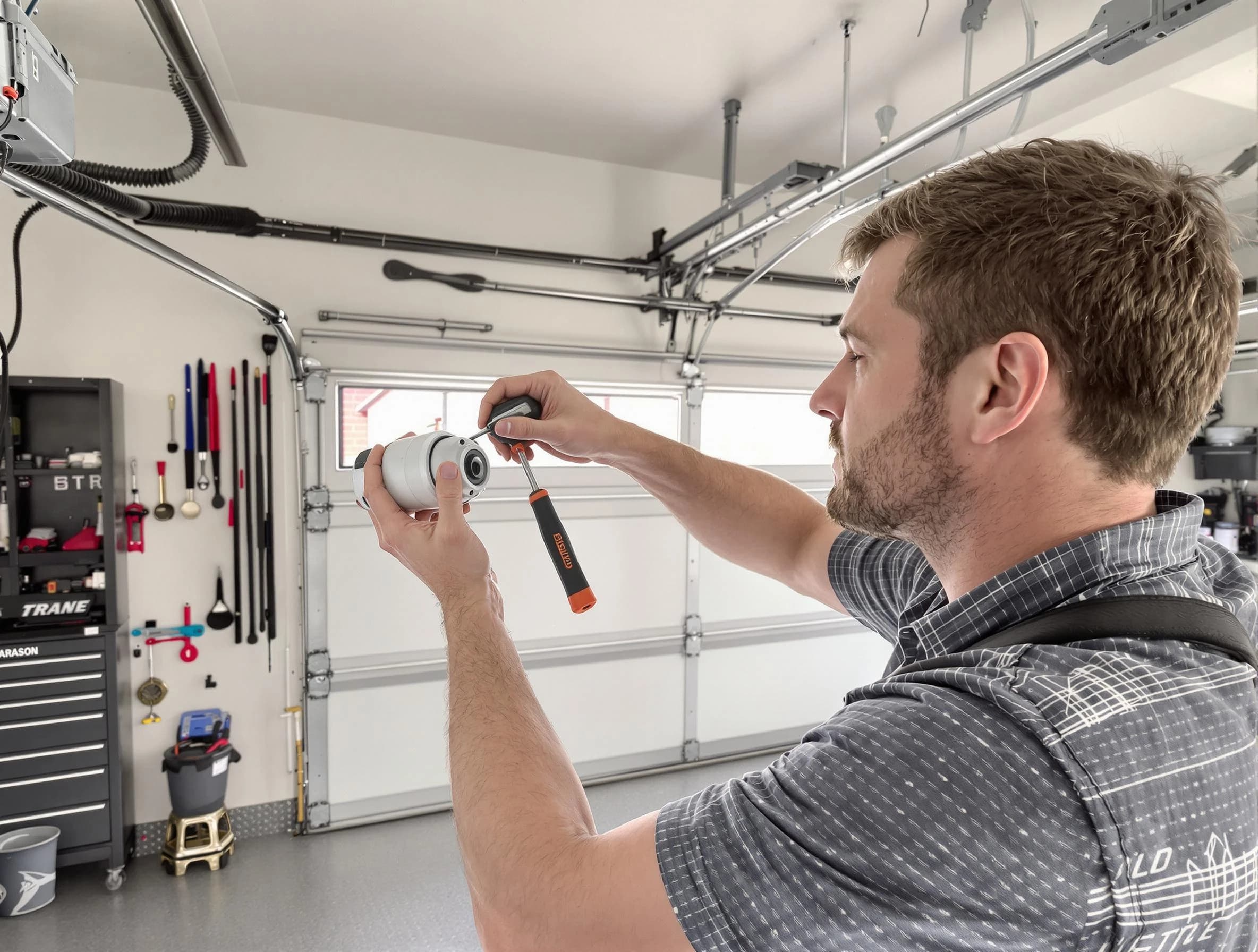 Garage door opener repair service by Carteret Garage Door Repair in Carteret