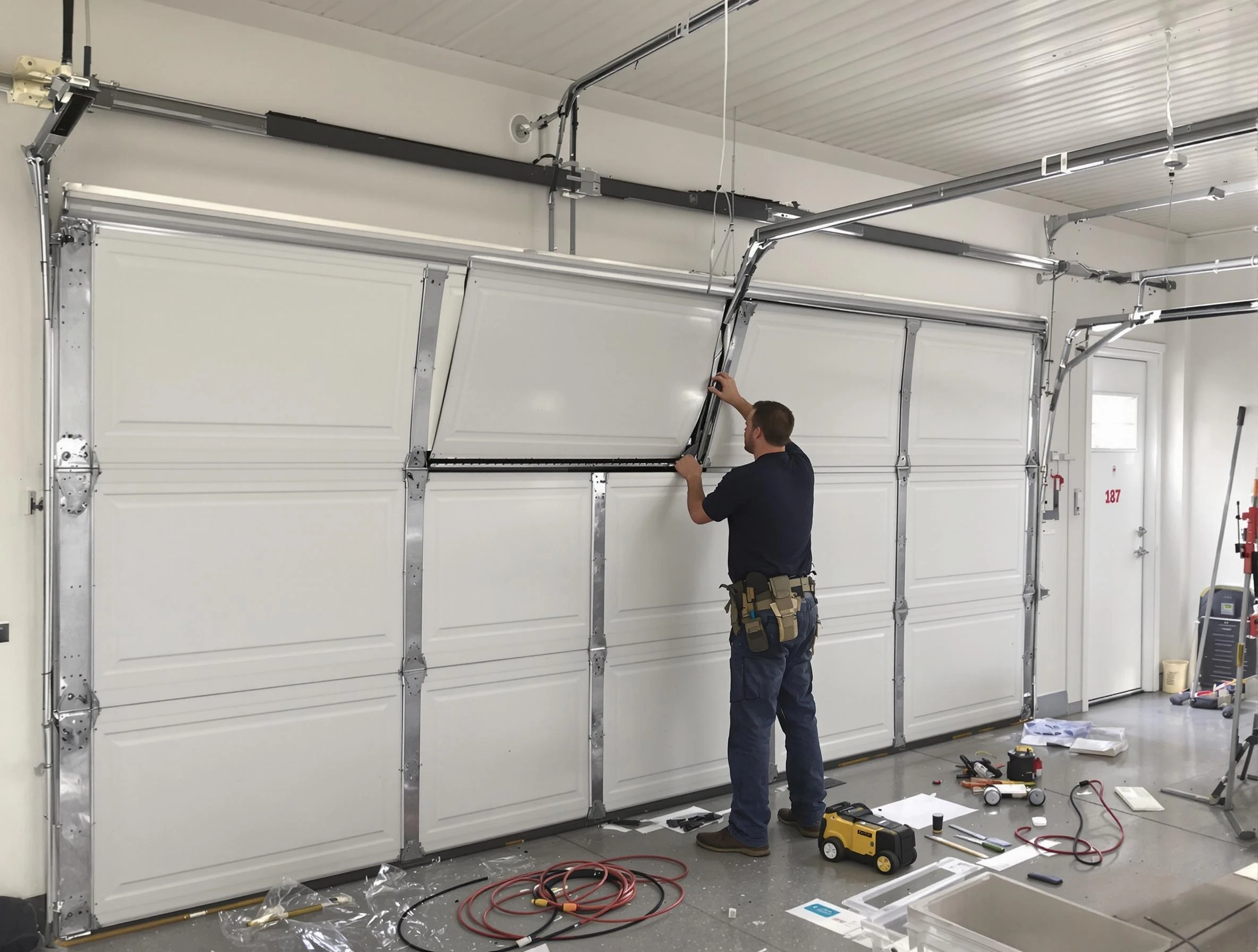 Garage Door Section Replacement in Carteret