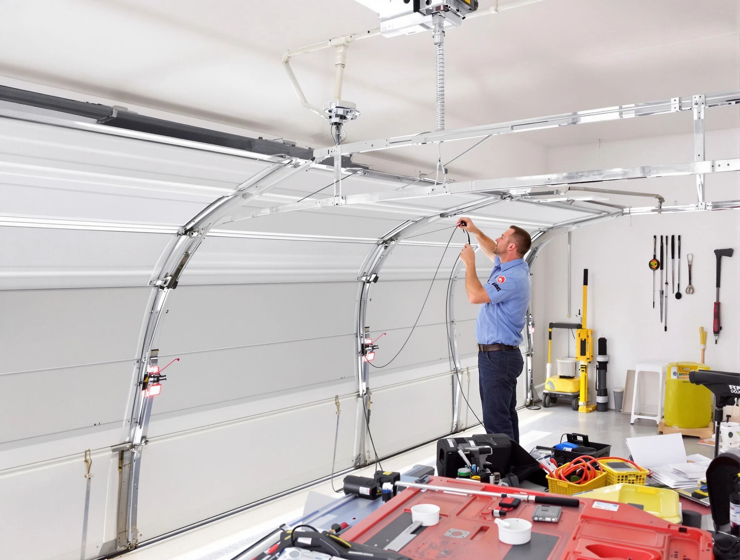 Garage door cable repair service by Carteret Garage Door Repair in Carteret