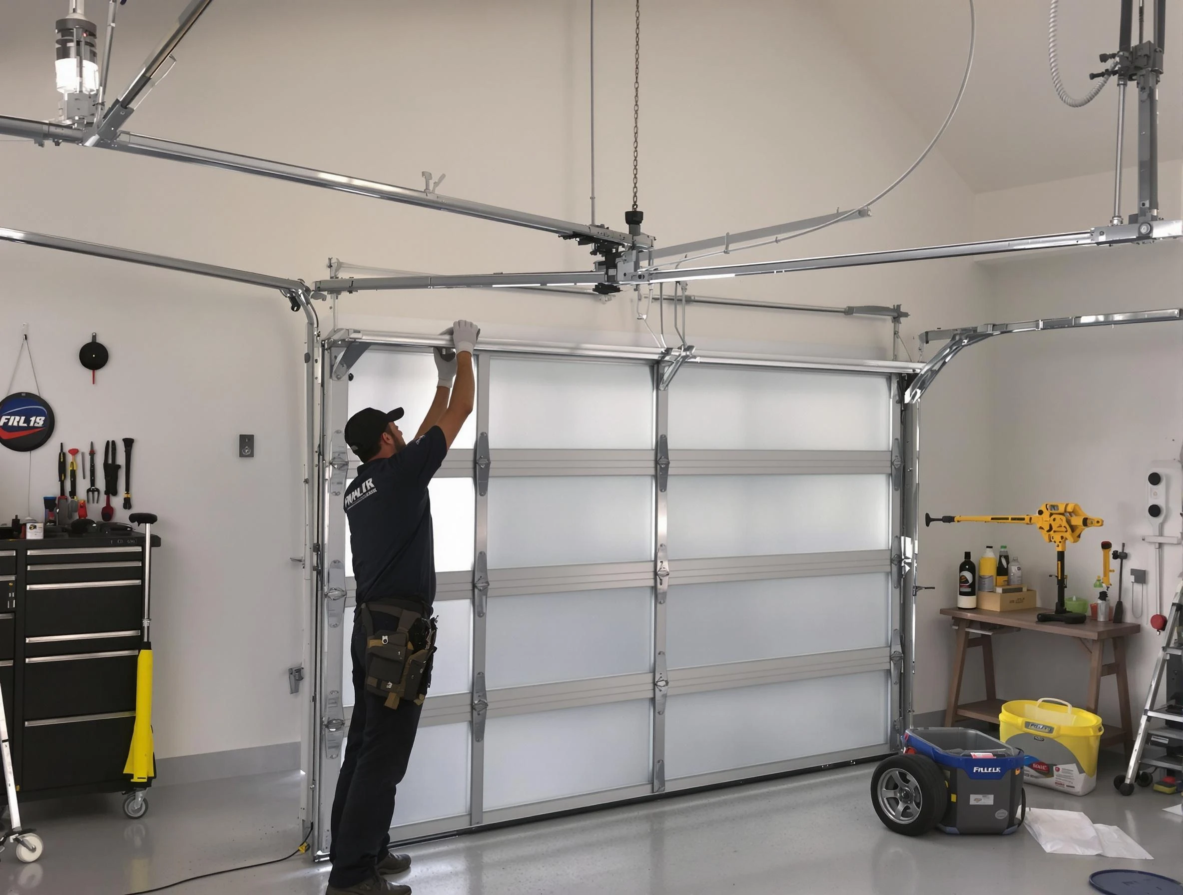 Carteret Garage Door Repair certified team performing precision garage door installation in Carteret