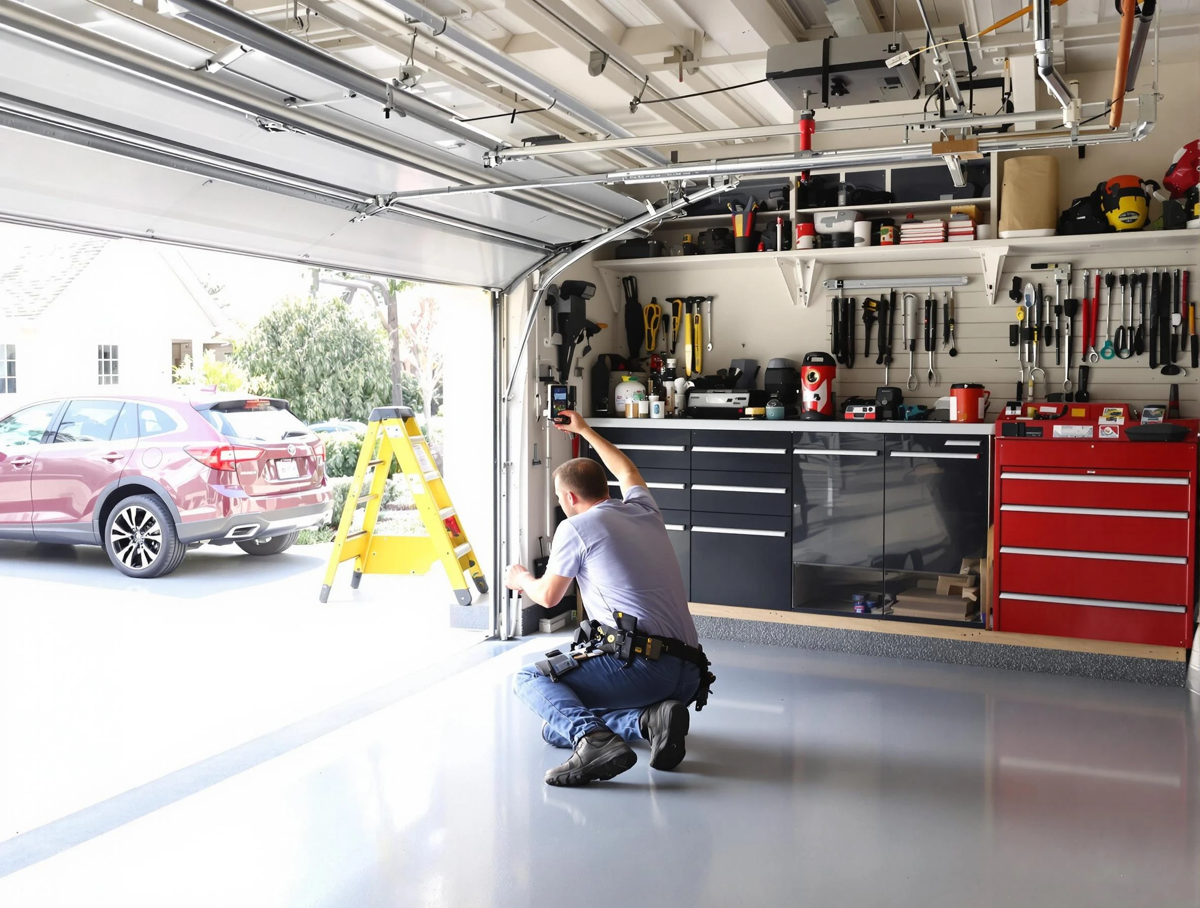 Local garage door repair service by Carteret Garage Door Repair in Carteret